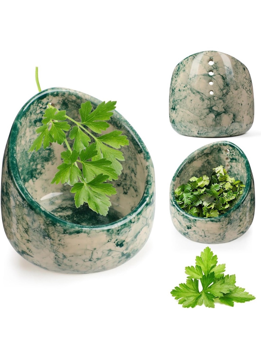 Pottery Herb Stripper Bowl (Green)
Handmade Ceramic Herb Peeling Bowl NEW